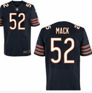 Nike Bears #52 Khalil Mack Navy Elite Jersey