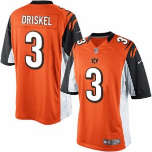Mens Nike Cincinnati Bengals #3 Jeff Driskel Limited Orange Alternate NFL Jersey