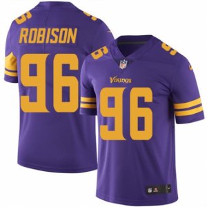 Mens Nike Minnesota Vikings #96 Brian Robison Limited Purple Rush NFL Jersey