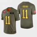 Nike 49ers #11 Marquise Goodwin 2019 Olive Gold Salute To Service 100th Season Limited Jersey