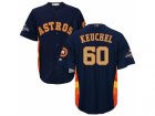Youth Houston Astros #60 Dallas Keuchel Navy 2018 Gold Program Cool Base Stitched Baseball Jersey