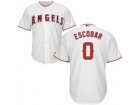 Youth Majestic Los Angeles Angels of Anaheim #0 Yunel Escobar Replica White Home Cool Base MLB Jersey