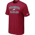 Philadelphia Eagles Heart & Soul Red T-Shirt