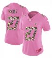Nike Chiefs #27 Kareem Hunt Pink Camo Fashion Women Limited Jersey