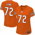 Women's Nike Chicago Bears #72 Charles Leno Limited Orange Alternate NFL Jersey