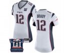 Womens Nike New England Patriots #12 Tom Brady White Super Bowl LI Champions NFL Jersey