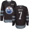 Mens Edmonton Oilers #7 Paul Coffey Black 1917-2017 100th Anniversary Stitched NHL Jersey
