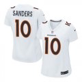 Women Nike Denver Broncos #10 Emmanuel Sanders White Stitched NFL Game Event Jersey