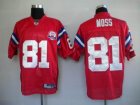 nfl new england patriots #81 moss red[afl 50th]