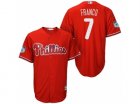 Mens Philadelphia Phillies #7 Maikel Franco 2017 Spring Training Cool Base Stitched MLB Jersey