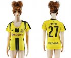 Womens Dortmund #27 Castro Home Soccer Club Jersey