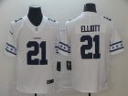 Nike Cowboys# 21 Ezekiel Elliott White Team Logos Fashion Vapor Limited Jersey