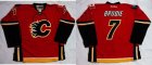 Calgary Flames #7 TJ Brodie Red Home Stitched NHL Jersey