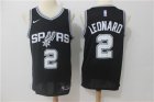 Spurs #2 Kawhi Leonard Black Nike Swingman Jersey