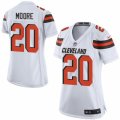 Womens Nike Cleveland Browns #20 Rahim Moore Limited White NFL Jersey