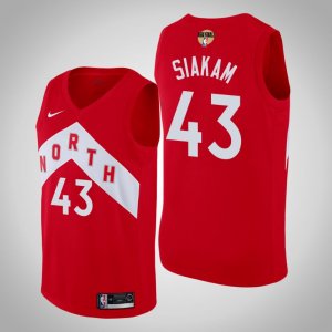 Raptors #43 Pascal Siakam Red 2019 NBA Finals Earned Edition Nike Swingman Jersey