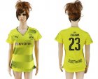 2017-18 Dortmund 23 KAGAWA Home Women Soccer Jersey