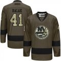 New York Islanders #41 Jaroslav Halak Green Salute to Service Stitched NHL Jersey