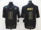 Nike Eagles #11 Carson Wentz Black 2020 Salute To Service Limited Jersey