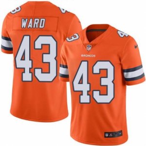 Nike Denver Broncos #43 T.J. Ward Orange Men\'s Stitched NFL Limited Rush Jersey