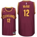 Mens Cleveland Cavaliers #12 Jordan McRae New Swingman Road Wine Jersey