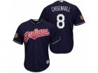 Mens Cleveland Indians #8 Lonnie Chisenhall 2017 Spring Training Cool Base Stitched MLB Jersey