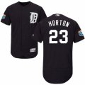 Men's Majestic Detroit Tigers #23 Willie Horton Navy Blue Flexbase Authentic Collection MLB Jersey