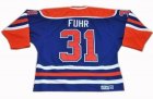 Edmonton Oilers #31 Grant Fuhr lt,Blue