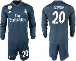 2018-19 Real Madrid 20 ASENSIO Away Long Sleeve Soccer Jersey