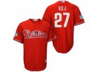 Mens Philadelphia Phillies #27 Aaron Nola 2017 Spring Training Cool Base Stitched MLB Jersey