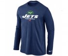 Nike New York Jets Critical Victory Long Sleeve T-Shirt D.Blue