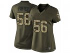 Women Nike San Francisco 49ers #56 Reuben Foster Limited Green Salute to Service NFL Jersey