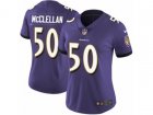 Women Nike Baltimore Ravens #50 Albert McClellan Vapor Untouchable Limited Purple Team Color NFL Jersey