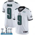 Youth Nike Eagles #9 Nick Foles White 2018 Super Bowl LII Vapor Untouchable Player Limited Jersey