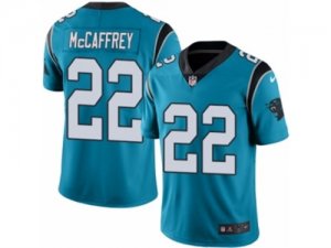 Mens Nike Carolina Panthers #22 Christian McCaffrey Limited Blue Rush NFL Jersey