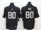 Nike Raiders #80 Jerry Rice Black Vapor Untouchable Limited Jersey