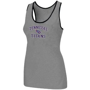 Nike Tennessee Titans Heart & Soul Tri-Blend Racerback stretch Tank Top L.grey