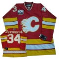 Calgary Flames #34 Miikka Kiprusoff Red[30th]