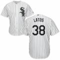 Men's Majestic Chicago White Sox #38 Mat Latos Authentic White Home Cool Base MLB Jersey