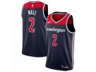 Nike Washington Wizards #2 John Wall Authentic Navy Blue NBA Jersey Statement Edition