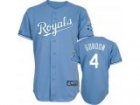 2012 MLB ALL STAR Kansas City Royals #4 Alex Gordon blue