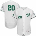 Mens Majestic Washington Nationals #20 Daniel Murphy White Celtic Flexbase Authentic Collection MLB Jersey