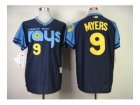 mlb jerseys tampa bay rays #9 myers dk.blue [1970 m&n]