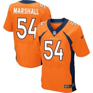 Nike Denver Broncos #54 Brandon Marshall Orange jerseys(Elite)