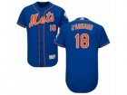Mens Majestic New York Mets #18 Travis dArnaud Royal Blue Flexbase Authentic Collection MLB Jersey
