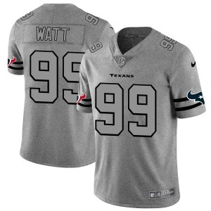 Nike Texans #99 J.J. Watt 2019 Gray Gridiron Gray Vapor Untouchable Limited Jersey