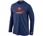 Nike San Francisco 49ers Critical Victory Long Sleeve T-Shirt D.Blue