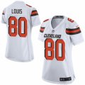 Womens Nike Cleveland Browns #80 Ricardo Louis Limited White NFL Jersey