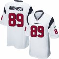 Mens Nike Houston Texans #89 Stephen Anderson Game White NFL Jersey