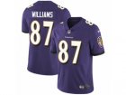 Mens Nike Baltimore Ravens #87 Maxx Williams Vapor Untouchable Limited Purple Team Color NFL Jersey